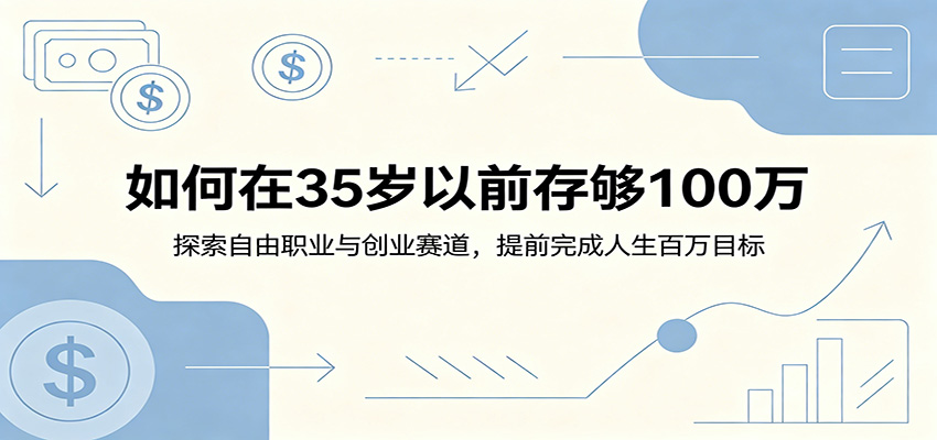 如何在35岁以前存够100万：探索自由职业与创业赛道，提前完成人生百万目标-Ai创业网