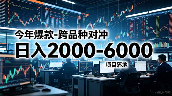 今年爆款-跨品种对冲日入2000-6000，项目落地！-Ai创业网
