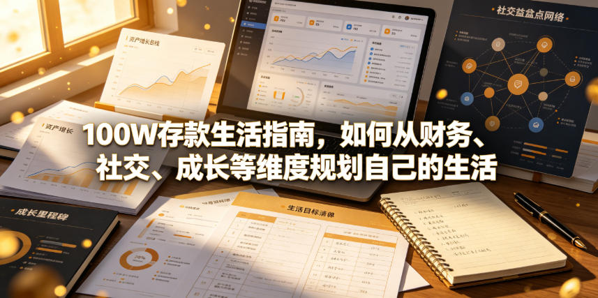 付费文章：100W存款生活指南，如何从财务、社交、成长等维度规划自己的生活-Ai创业网