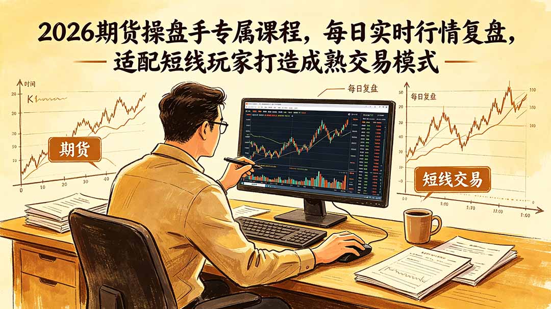 2026期货操盘手专属课程-更新6月,每日实时行情复盘,适配短线玩家打造成熟交易模式-Ai创业网