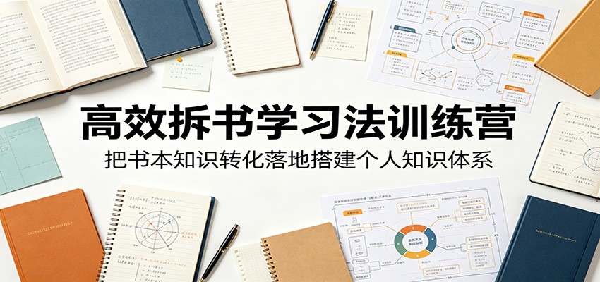 高效拆书学习法训练营，把书本知识转化落地搭建个人知识体系-Ai创业网