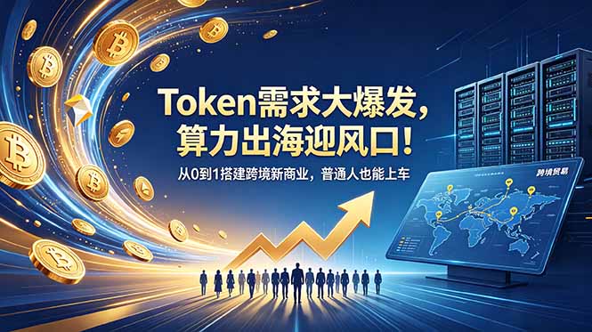 Token需求大爆发，算力出海迎风口！从0到1搭建跨境新商业，普通人也能上车-Ai创业网