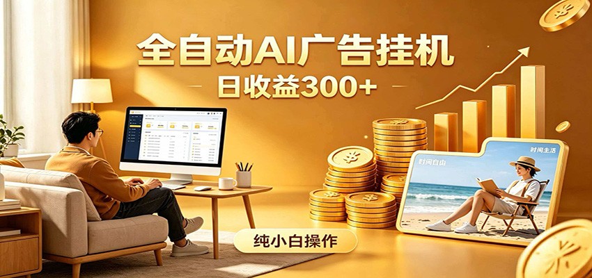 AI风口项目，全程解放双手，后台自动运行赚取收益，每天稳定收益300+-Ai创业网