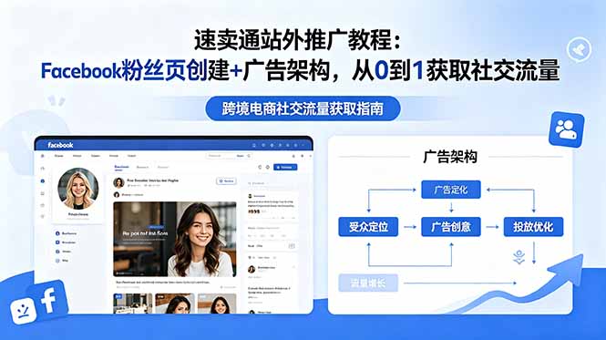 速卖通站外推广教程：Facebook粉丝页创建+广告架构，从0到1获取社交流量-Ai创业网
