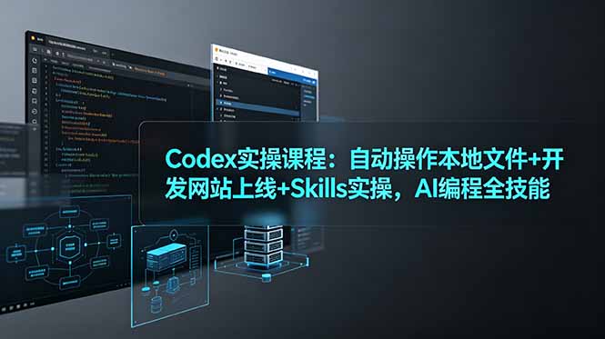Codex实操课程：自动操作本地文件+开发网站上线+Skills实操，AI编程全技能-Ai创业网
