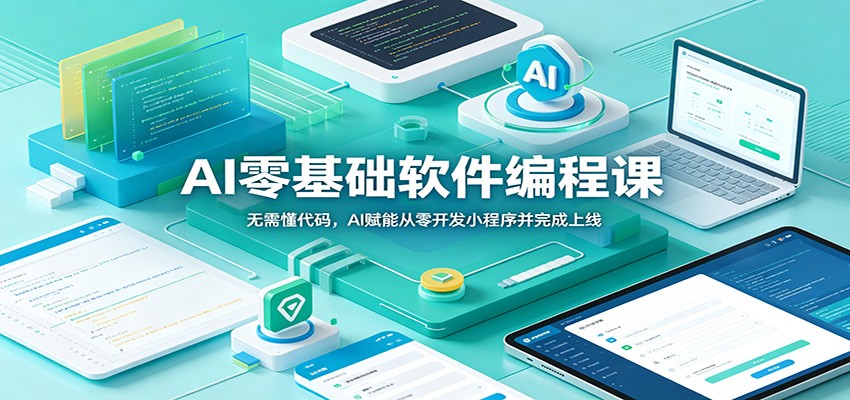 AI零基础软件编程课：无需懂代码，AI赋能从零开发小程序并完成上线-Ai创业网