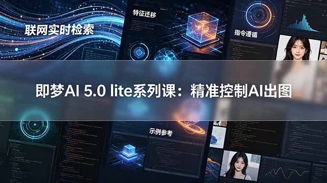 即梦AI 5.0 lite实战课：联网实时检索+特征迁移+指令遵循+示例参考，精准控制AI出图-Ai创业网