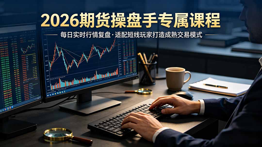 2026期货操盘手专属课程-更新7月11，每日实时行情复盘，适配短线玩家打造成熟交易模式-Ai创业网
