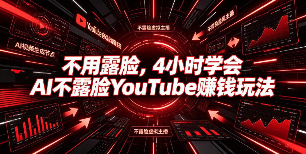 不用露脸，4小时学会AI不露脸YouTube賺钱玩法【原创双语字幕】-Ai创业网
