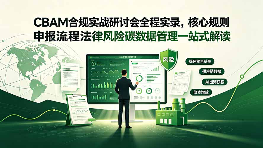 CBAM合规实战研讨会全程实录，核心规则申报流程法律风险碳数据管理一站式解读-Ai创业网