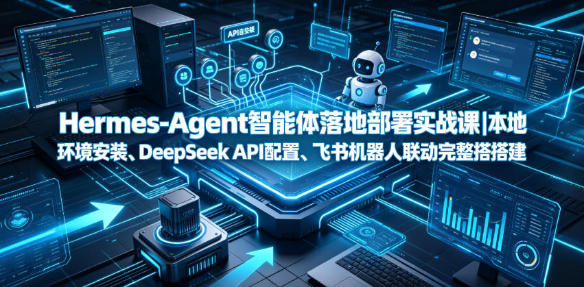 Hermes-Agent智能体落地部署实战课|本地环境安装、DeepSeek API配置、飞书机器人联动完整搭建教程-Ai创业网