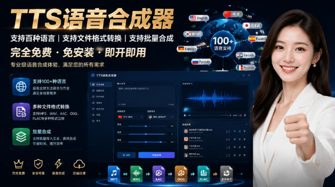 最新TTS配音，支持批量，支持文件格式转换，功能超多-Ai创业网