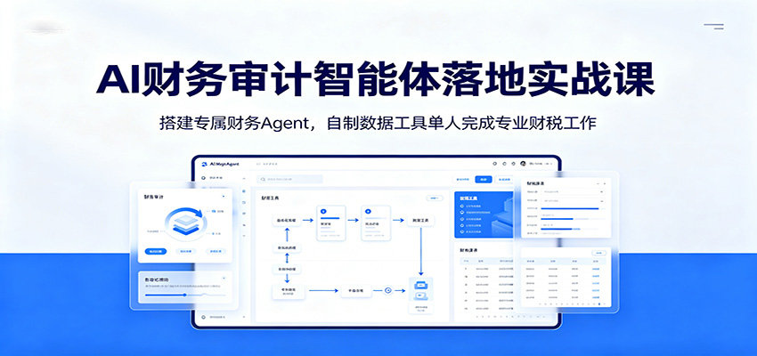 AI财务审计智能体落地实战课：搭建专属财务Agent，自制数据工具单人完成专业财税工作-Ai创业网