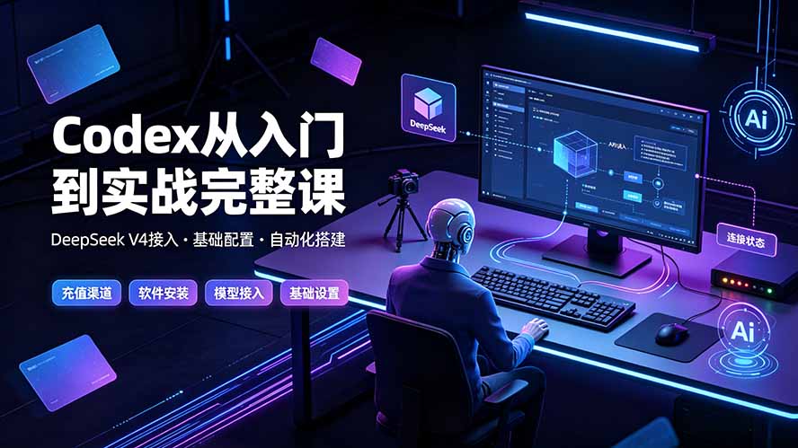 Codex从入门到实战完整课｜充值·安装·接入DeepSeek，记忆·插件·Skill·CLI·MCP全拆解-Ai创业网