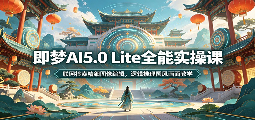 即梦AI5.0 Lite全能实操课：联网检索精细图像编辑，逻辑推理国风画面教学-Ai创业网