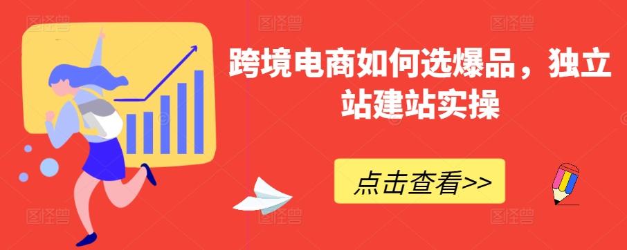 跨境电商如何选爆品，独立站建站实操-Ai创业网