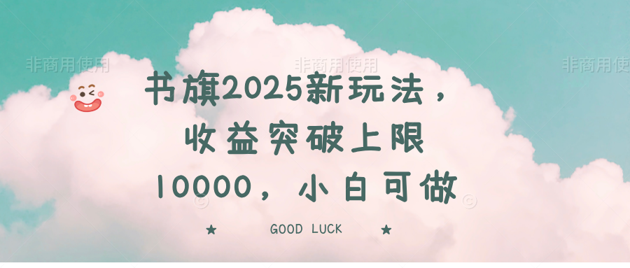 书旗2025新玩法，收益突破上限10000，小白可做-Ai创业网