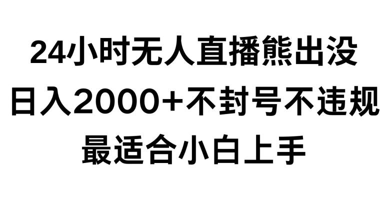 快手24小时无人直播熊出没，不封直播间，不违规，日入2000+，最适合小白上手，保姆式教学【揭秘】-Ai创业网
