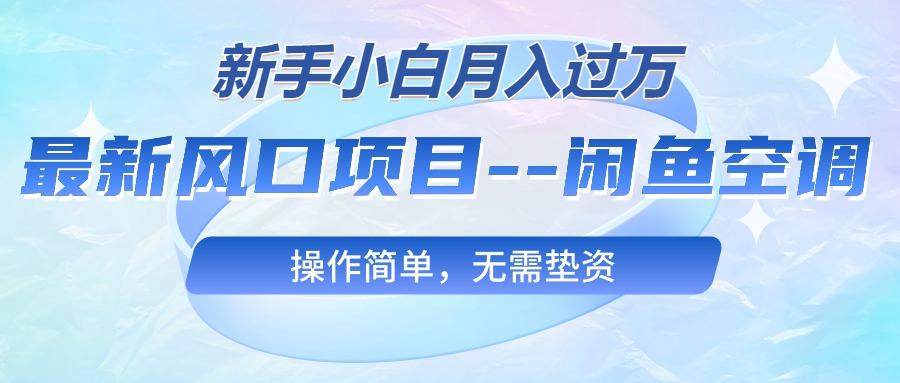 最新风口项目---闲鱼空调，新手小白月入过万，操作简单，无需垫资-Ai创业网