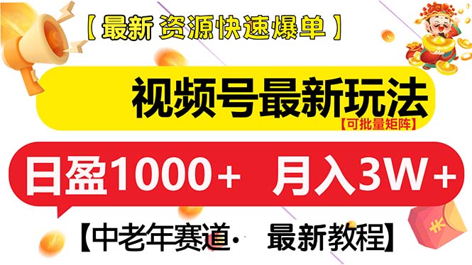 视频号最新玩法 中老年赛道 月入3W+-Ai创业网