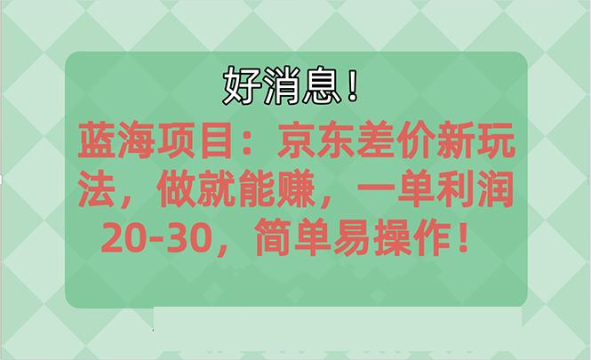 越早知道越能赚到钱的蓝海项目：京东大平台操作，一单利润20-30，简单…-Ai创业网
