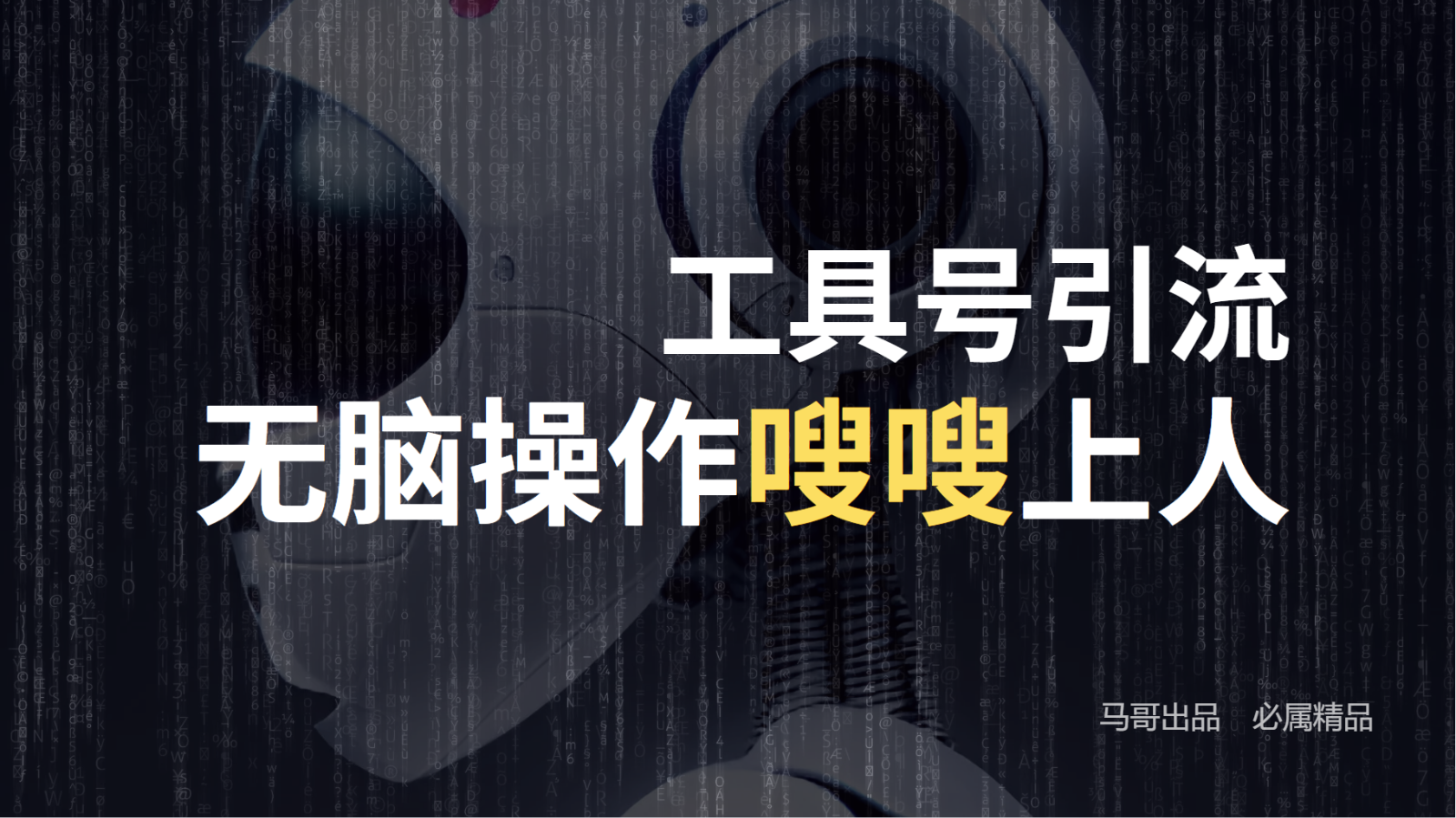 工具号高效引流法，嗖嗖上人，日引1000+，直接搬运，无脑操作-Ai创业网