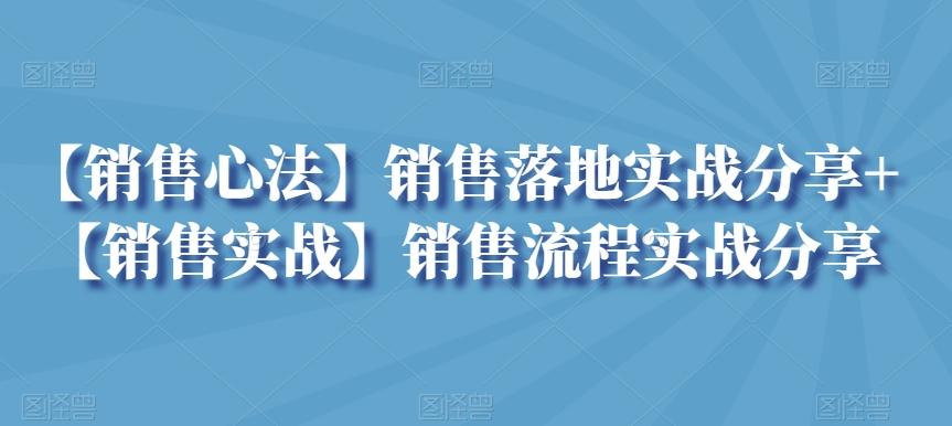 【销售心法】销售落地实战分享+【销售实战】销售流程实战分享-Ai创业网