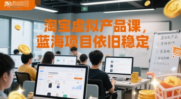 淘宝虚拟产品课，蓝海项目依旧稳定-Ai创业网