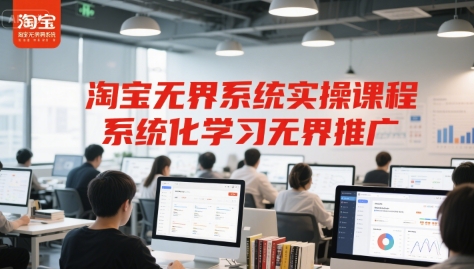 淘宝无界系统实操课程，系统化学习无界推广-Ai创业网