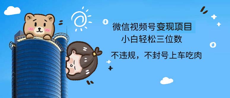 2024最新微信视频号变现项目，小白轻松月入四位数-Ai创业网