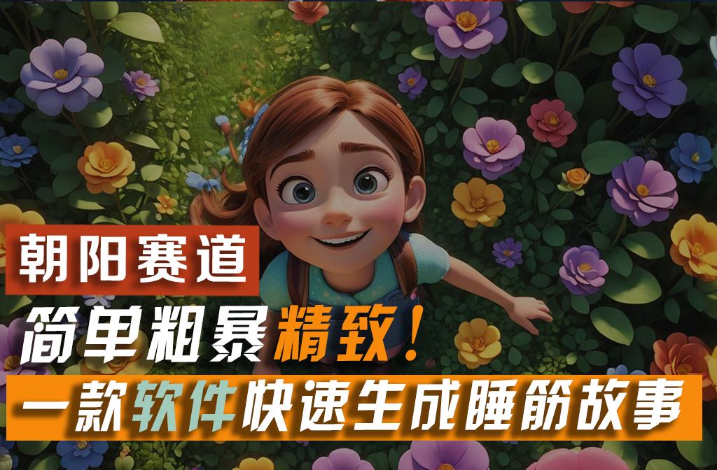 利用一款软件5分钟一条爆款睡筋故事，简单粗暴精致！小白月入2w+-Ai创业网