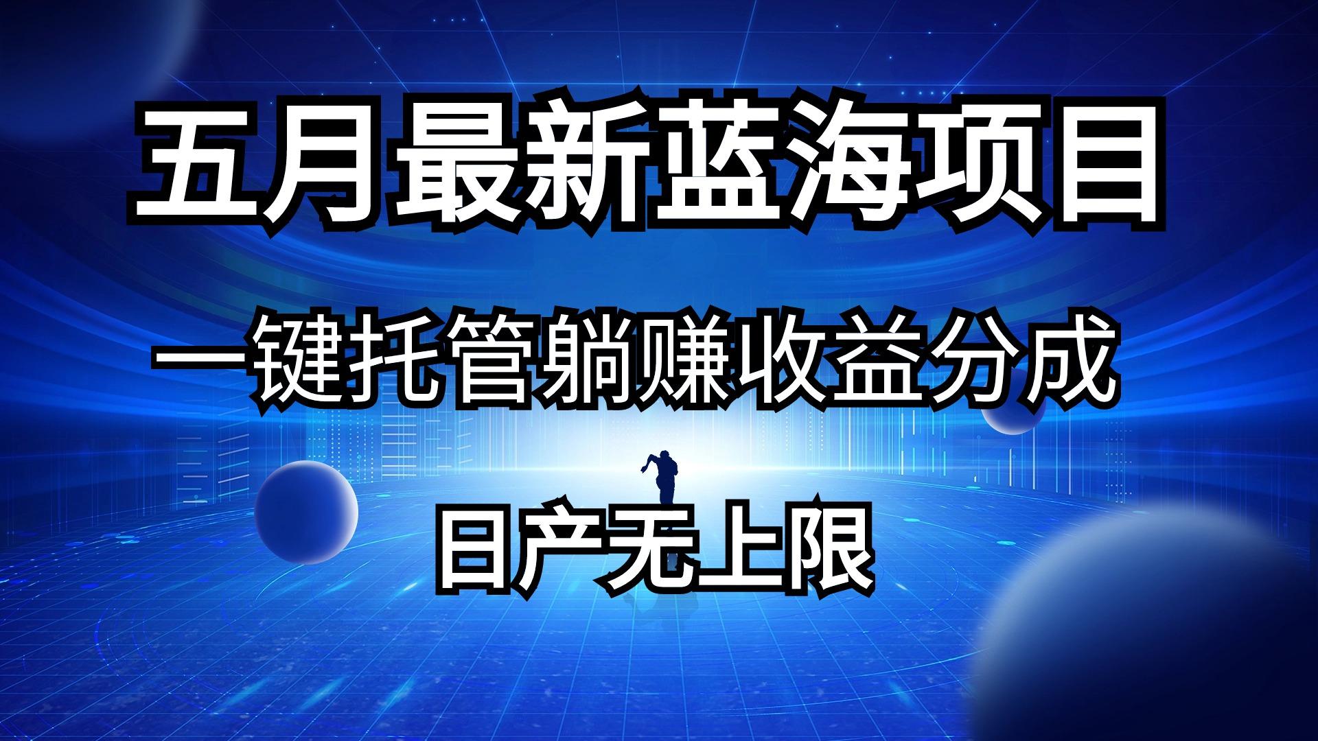 五月刚出最新蓝海项目一键托管 躺赚收益分成 日产无上限-Ai创业网