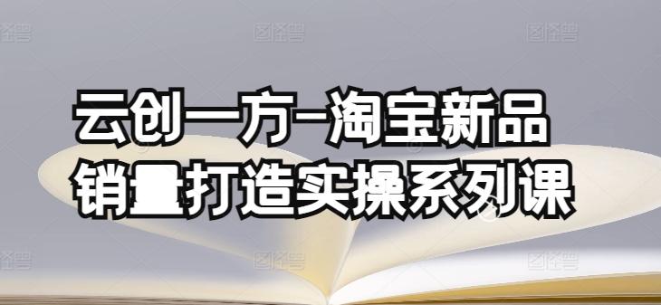 云创一方-淘宝新品销量打造实操系列课,基础销量打造(4课程)+补单渠道分析(4课程)