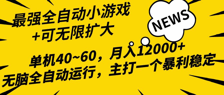 (10046期)2024最新全网独家小游戏全自动，单机40~60,稳定躺赚，小白都能月入过万-Ai创业网