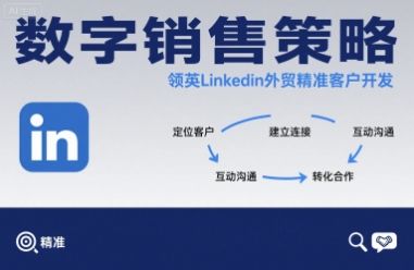 数字销售策略领英LinkedIn外贸精准客户开发-Ai创业网