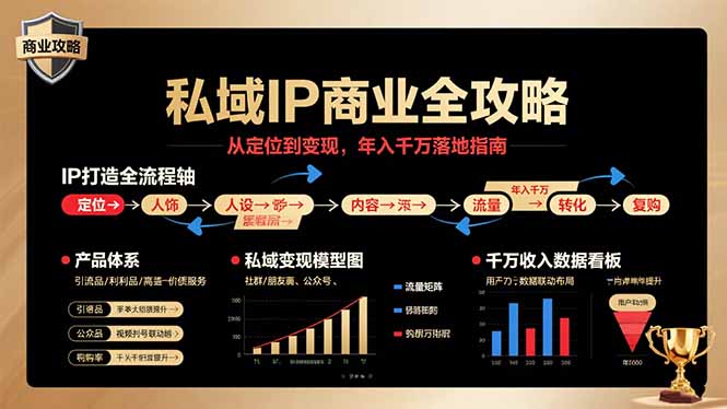 私域IP商业全攻略，从定位到变现，年入千万落地指南-Ai创业网