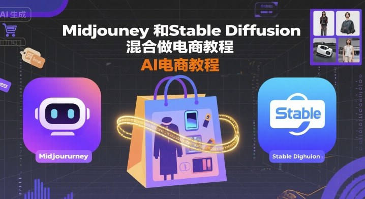 Midjourney和Stable Diffusion混合做电商教程-ai电商教程-Ai创业网