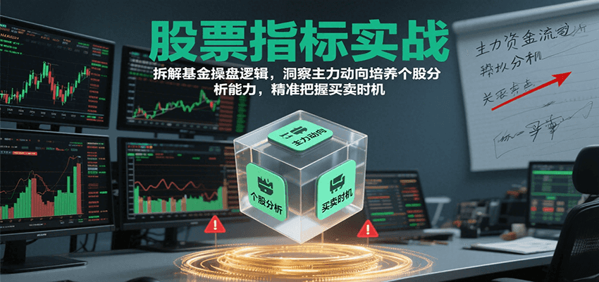 股票指标实战，基金操盘逻辑拆解，洞察主力动向培养个股分析能力把握买卖时机(更新)-Ai创业网