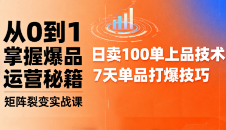 抖音小店爆品打造与矩阵裂变实战课-Ai创业网