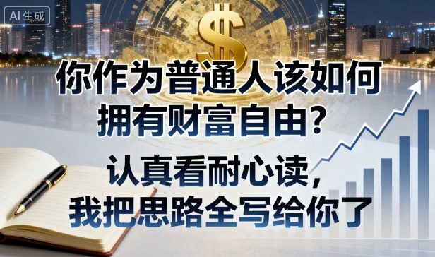 付费文章：你作为普通人该如何拥有财富自由？认真看耐心读，我把思路全写给你了-Ai创业网