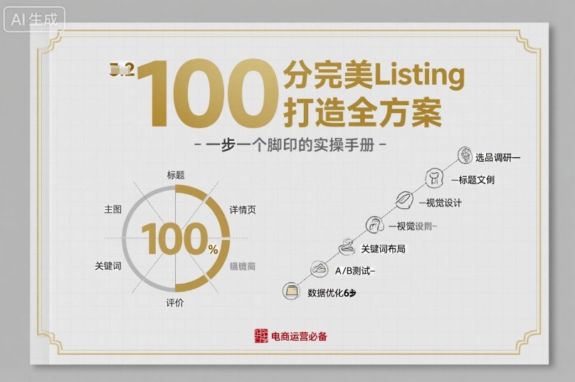 100分完美Listing打造全方案，想要完美listing必须是需要一步一个脚印的-Ai创业网