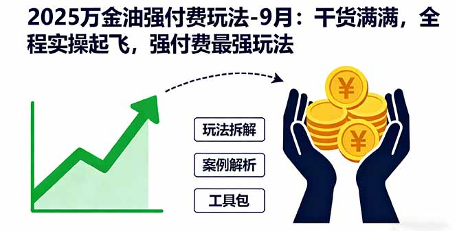 2025万金油强付费玩法-9月：干货满满，全程实操起飞，强付费最强玩法-Ai创业网