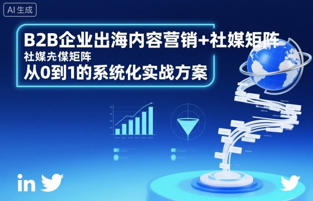 B2B企业出海内容营销+社媒矩阵，从0到1的系统化实战方案-Ai创业网