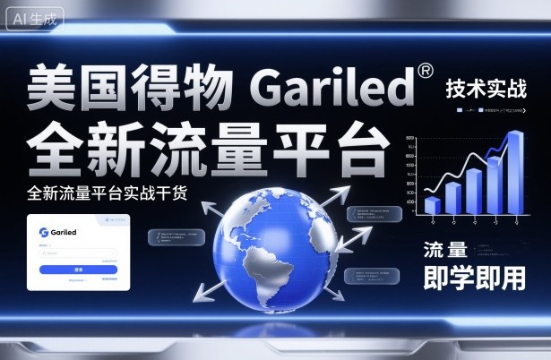 美国得物Gariled技术实战，全新流量平台​实战干货，即学即用-Ai创业网