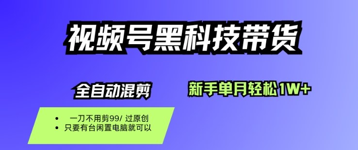 视频号黑科技短视频带货，新手一个月也1W+，纯搬运一刀不用剪，零投入【揭秘】-Ai创业网