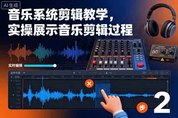 音乐系统剪辑教学，实操展示音乐剪辑过程-Ai创业网