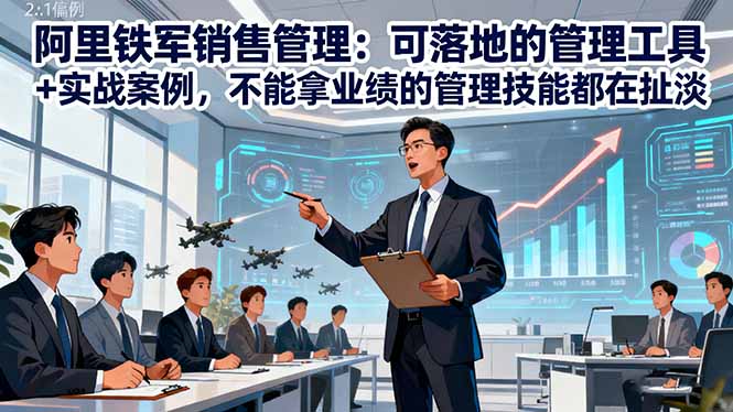 阿里铁军销售管理：可落地的管理工具+实战案例，不能拿业绩的管理都在扯淡-Ai创业网