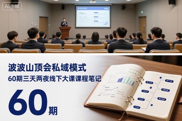 波波山顶会私域模式60期三天两夜线下大课课程笔记(文档)-Ai创业网