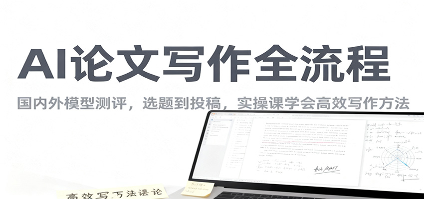 AI论文写作全流程，国内外模型测评，选题到投稿，实操课学高效写作方法-Ai创业网