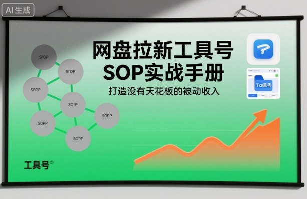 网盘拉新工具号SOP实战手册，打造没有天花板的被动收入-Ai创业网
